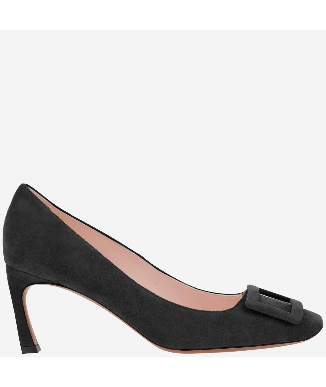 ROGER VIVIER Черные замшевые туфли, фото 5