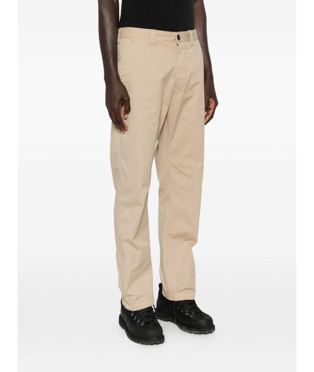 STONE ISLAND Бежевые повседневные брюки, фото 3
