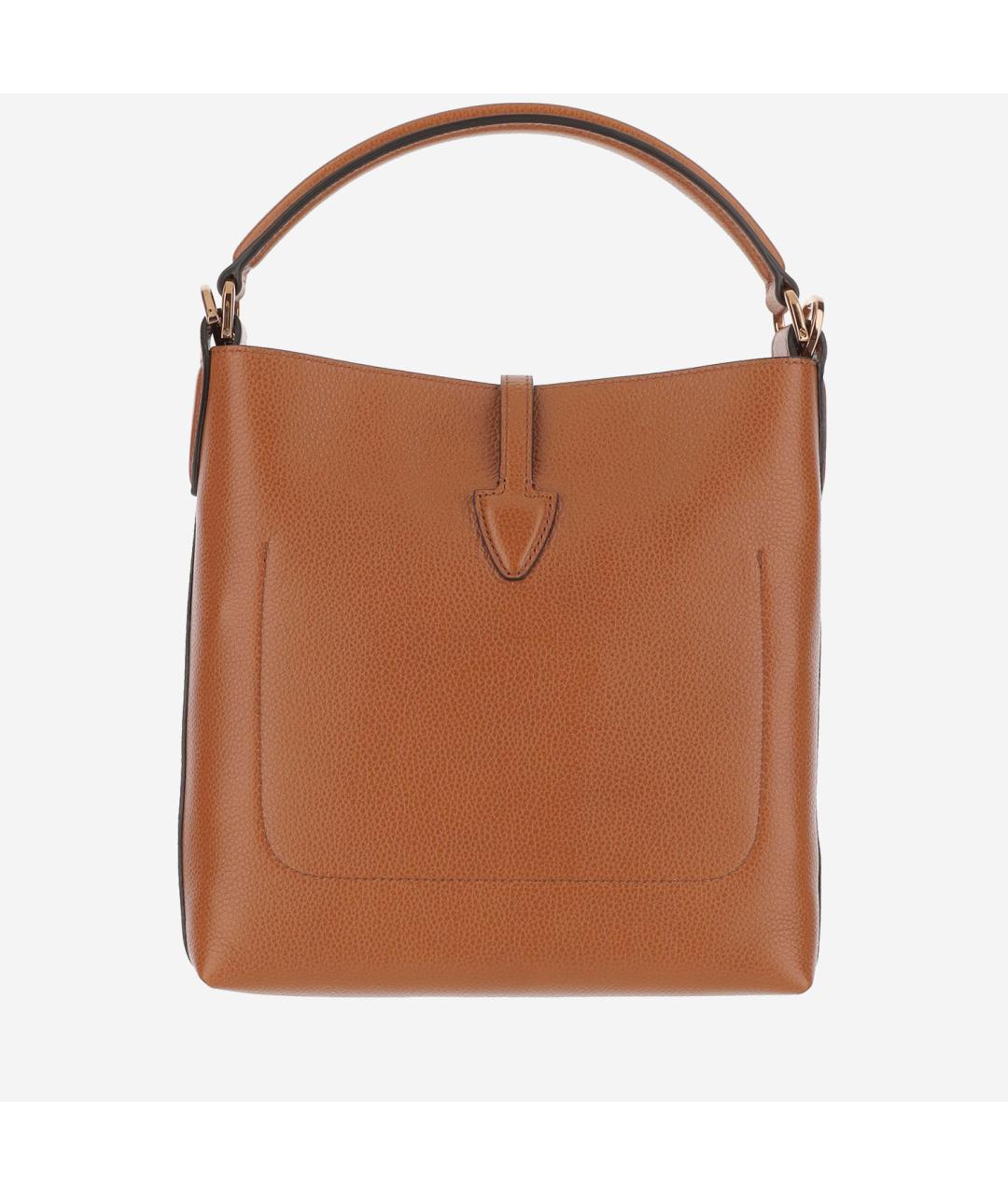 TOD'S Коричневая кожаная сумка тоут, фото 3