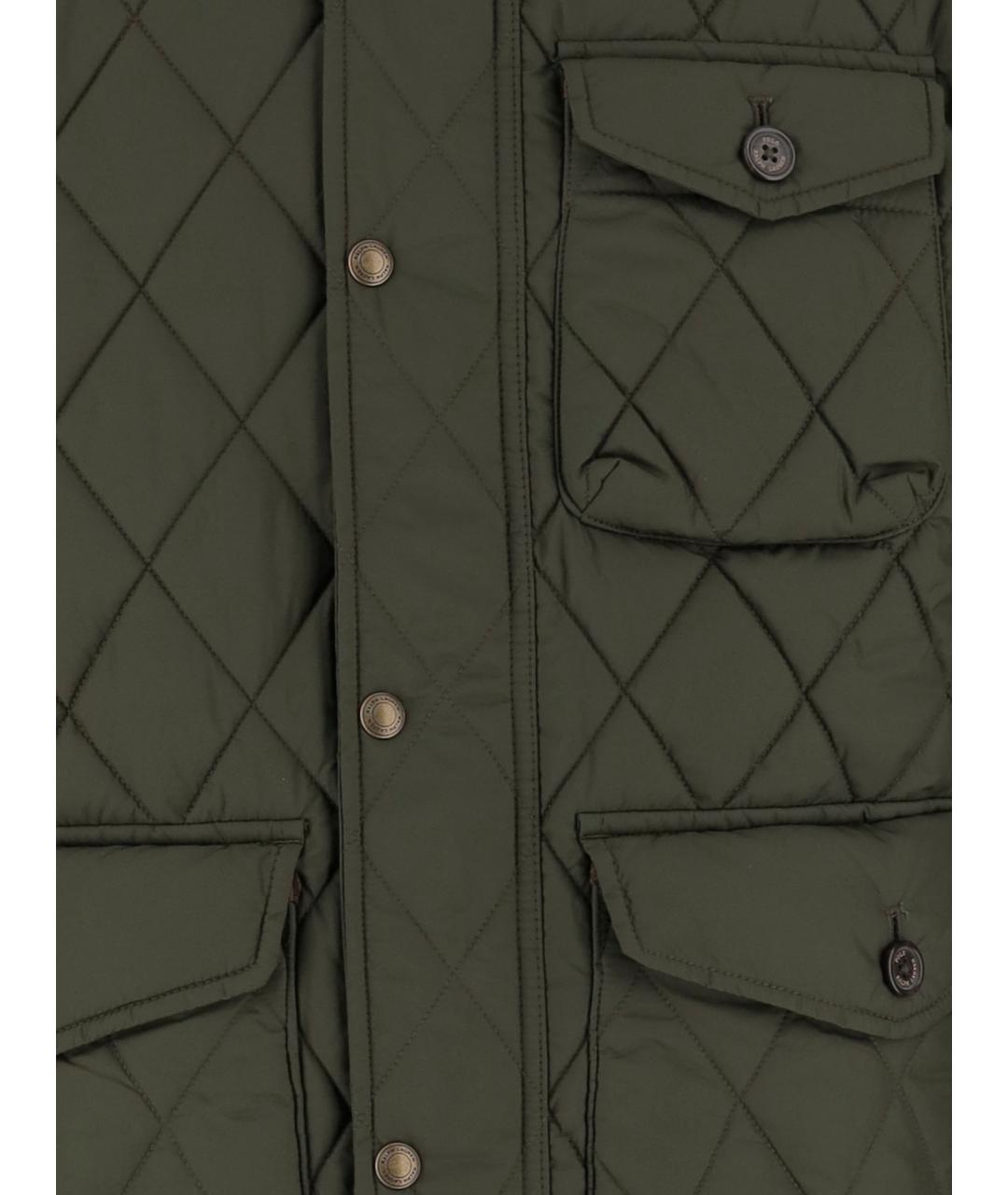 POLO RALPH LAUREN Зеленая полиэстеровая куртка, фото 3