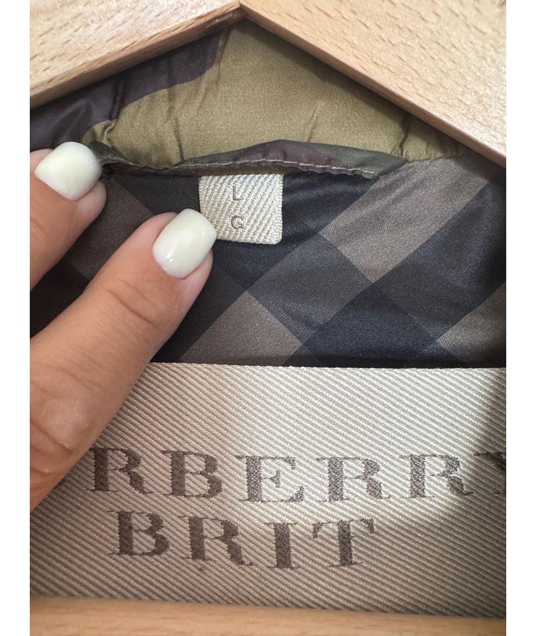 BURBERRY Хаки куртка, фото 6