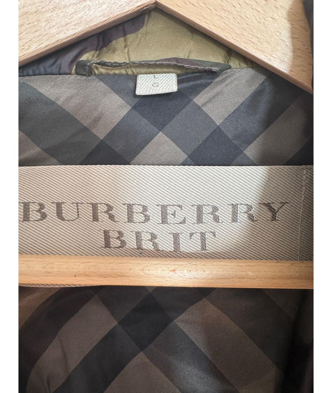 BURBERRY Хаки куртка, фото 3