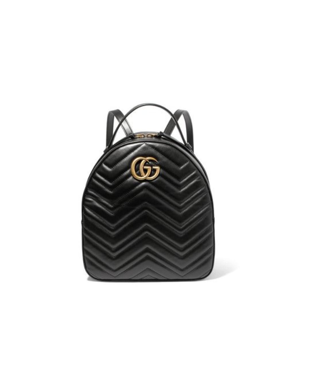 GUCCI Черный кожаный рюкзак, фото 9