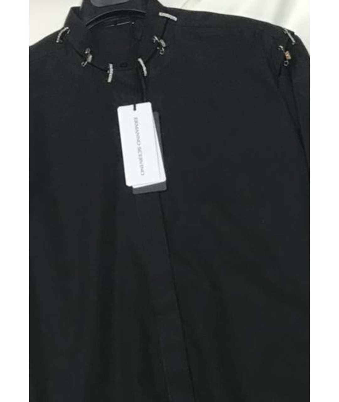 ERMANNO SCERVINO Черная хлопковая рубашка, фото 2