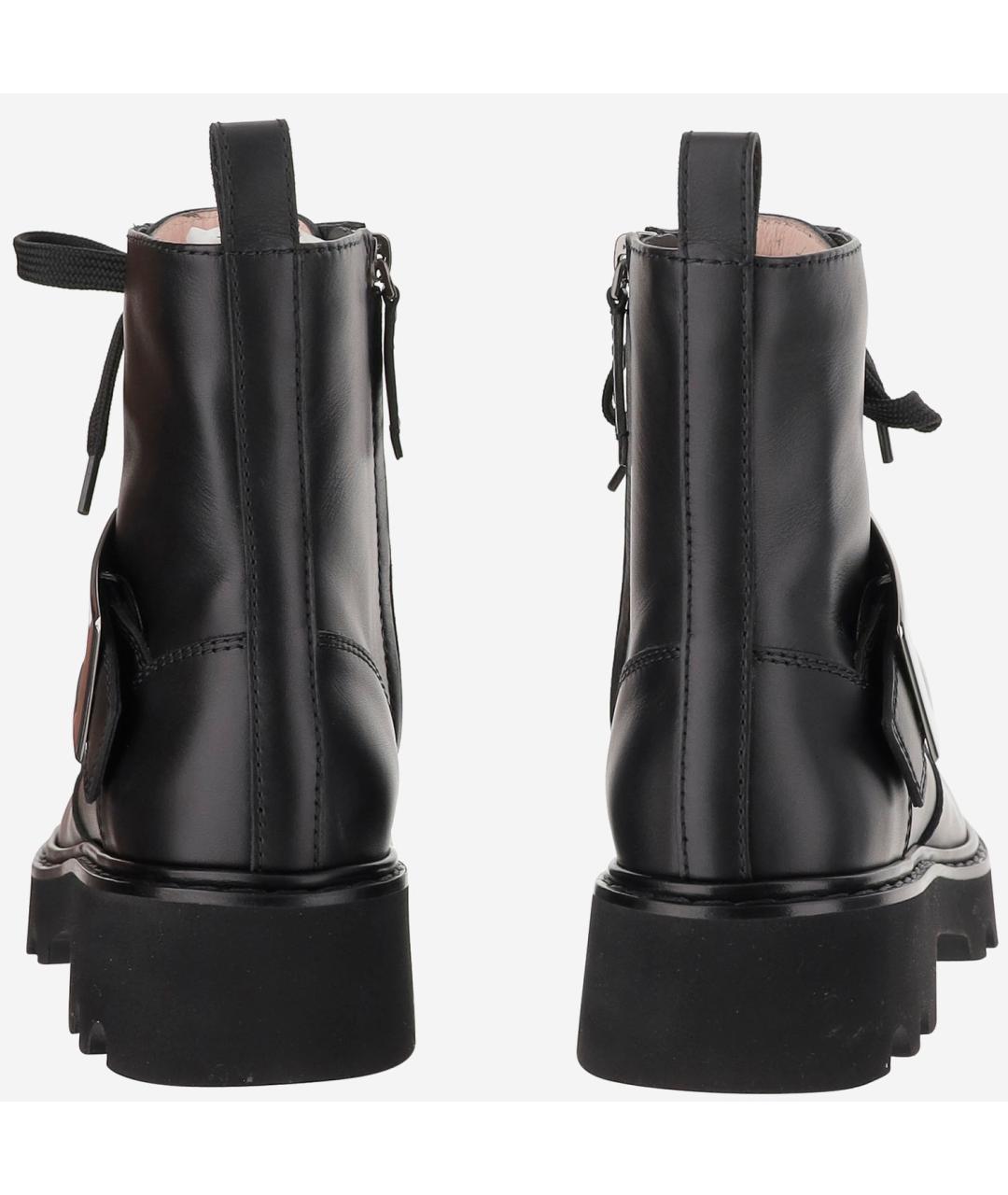 ROGER VIVIER Черные кожаные ботинки, фото 3
