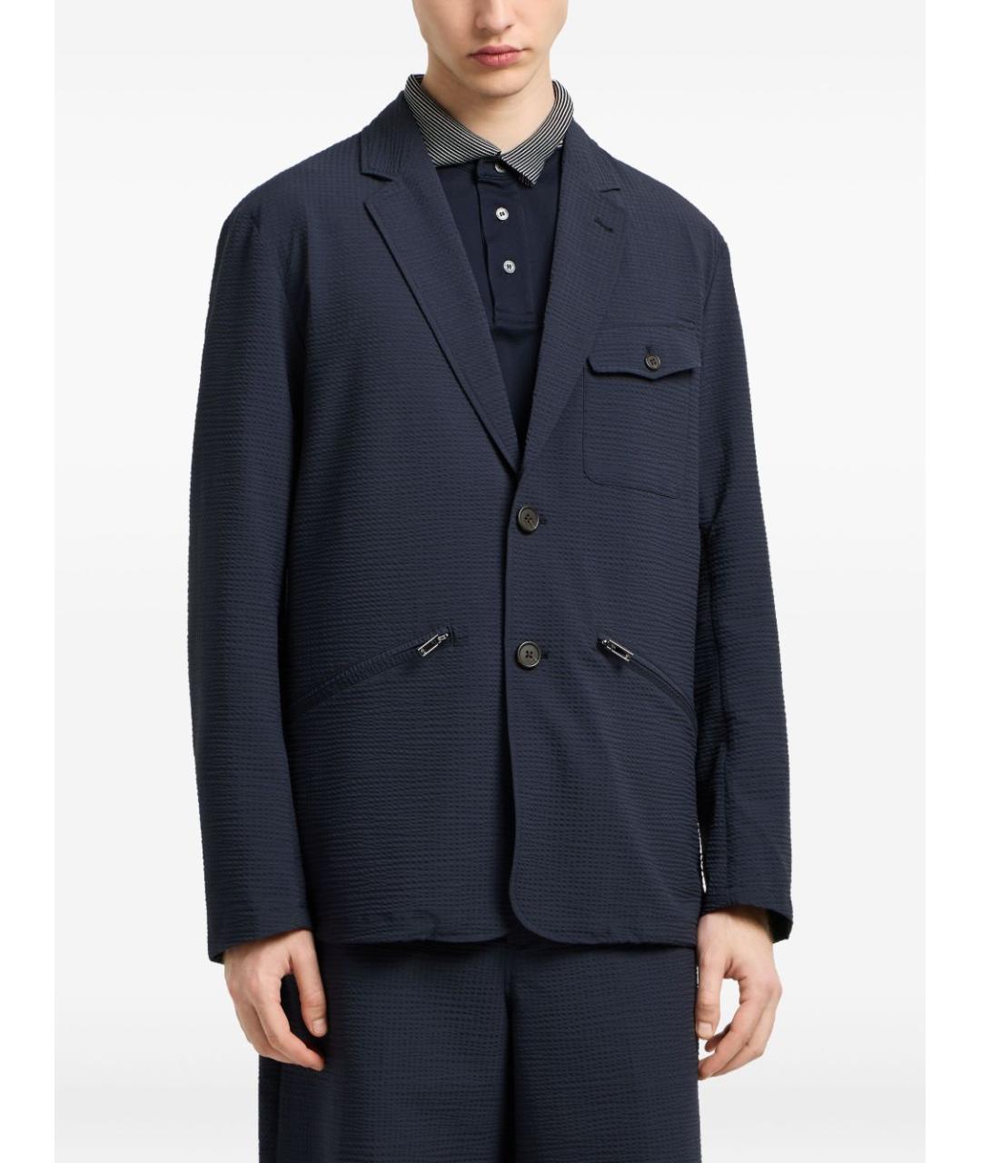 EMPORIO ARMANI Синий пиджак, фото 5