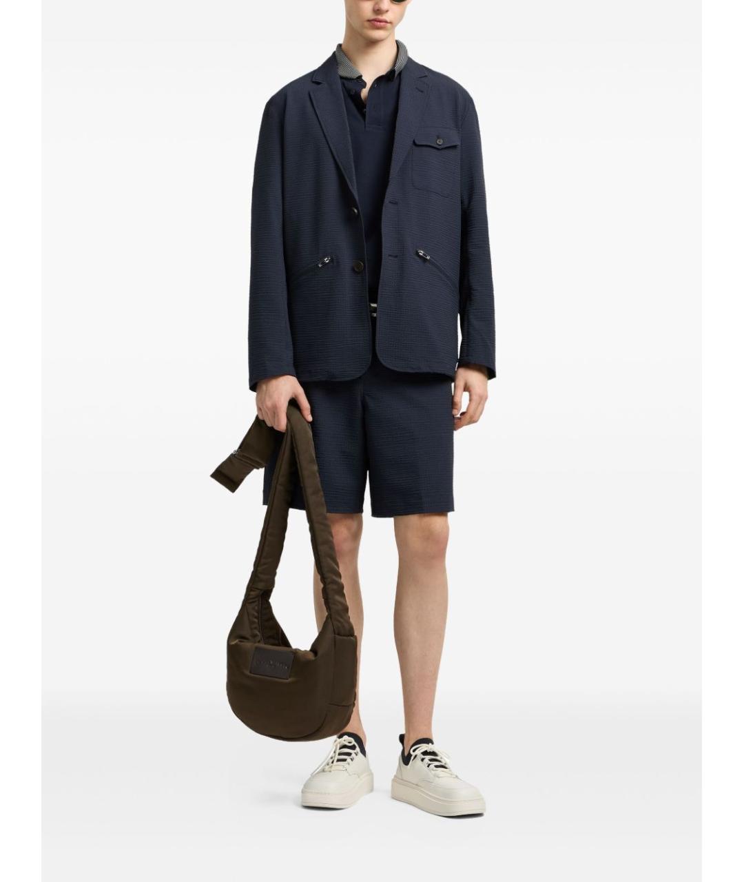 EMPORIO ARMANI Синий пиджак, фото 3