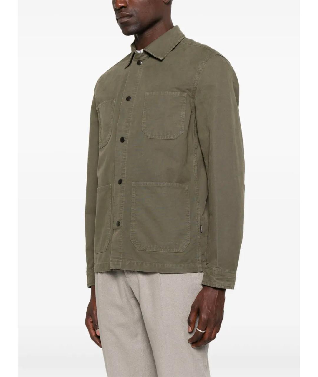 WOOLRICH Зеленая хлопковая куртка, фото 3