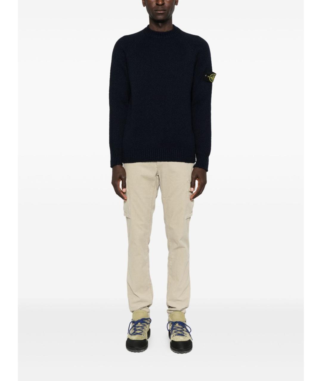 STONE ISLAND Темно-синий джемпер / свитер, фото 4