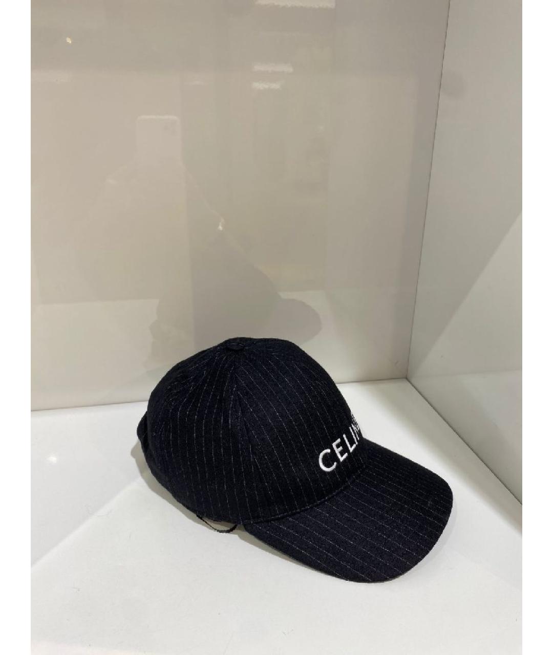 CELINE Черная кепка, фото 3
