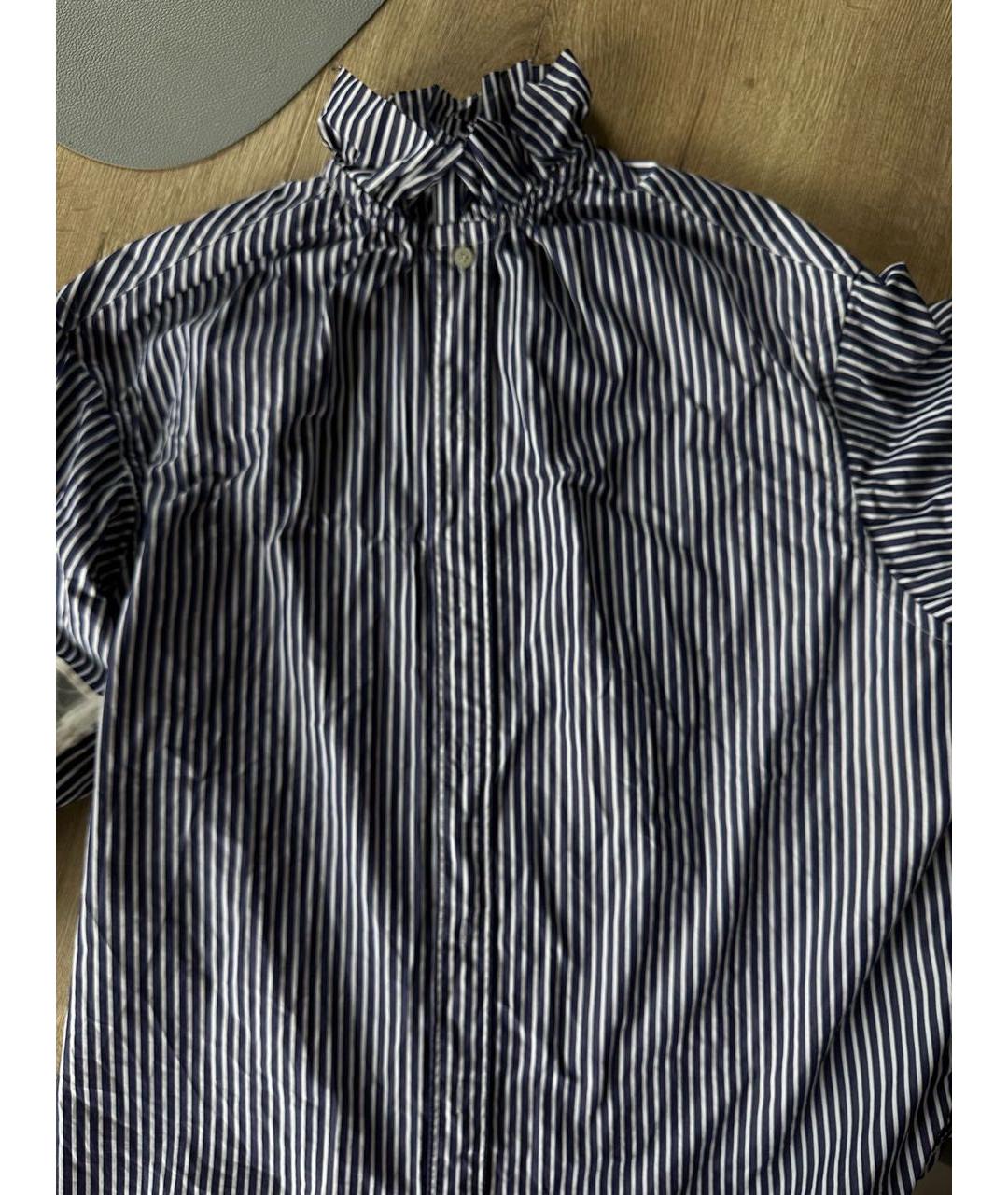BALENCIAGA Синяя хлопковая рубашка, фото 2