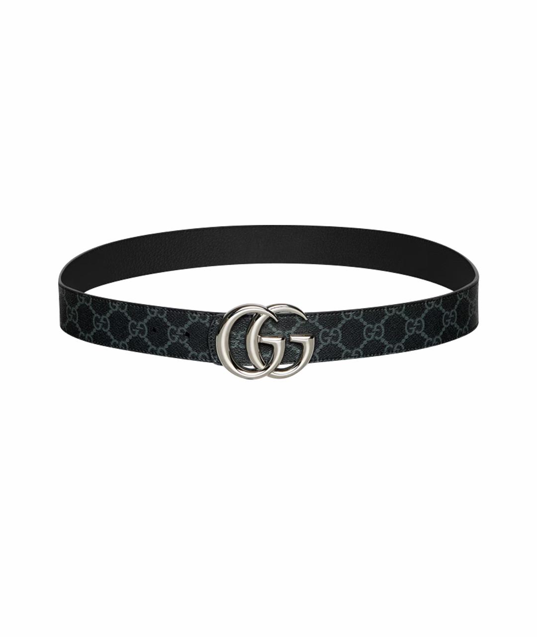 GUCCI Черный ремень, фото 1