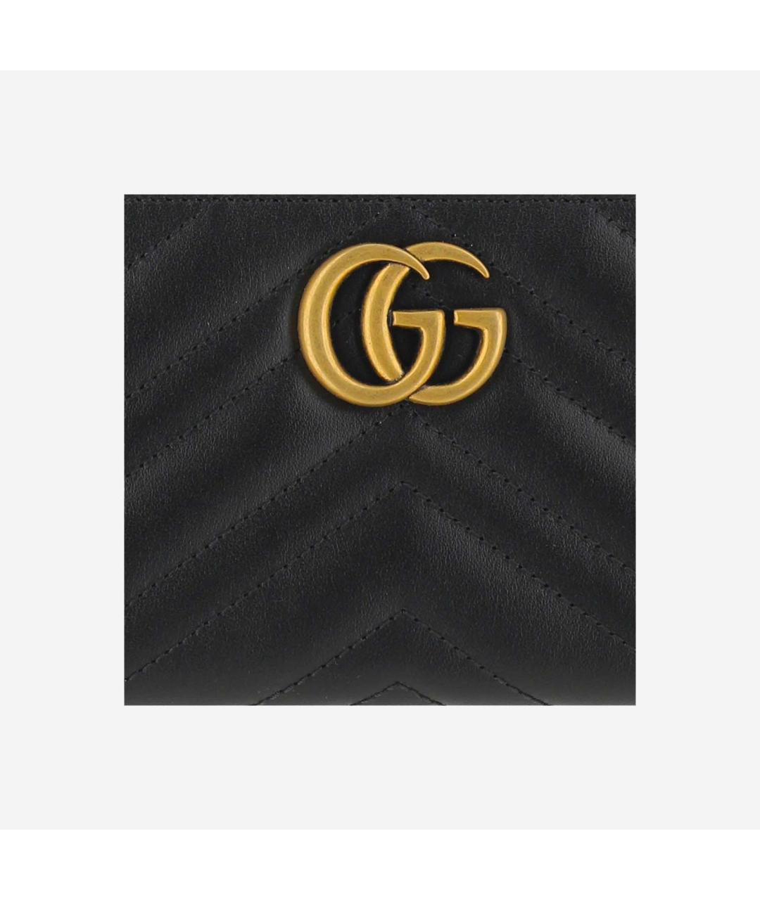 GUCCI Черный кожаный кошелек, фото 3