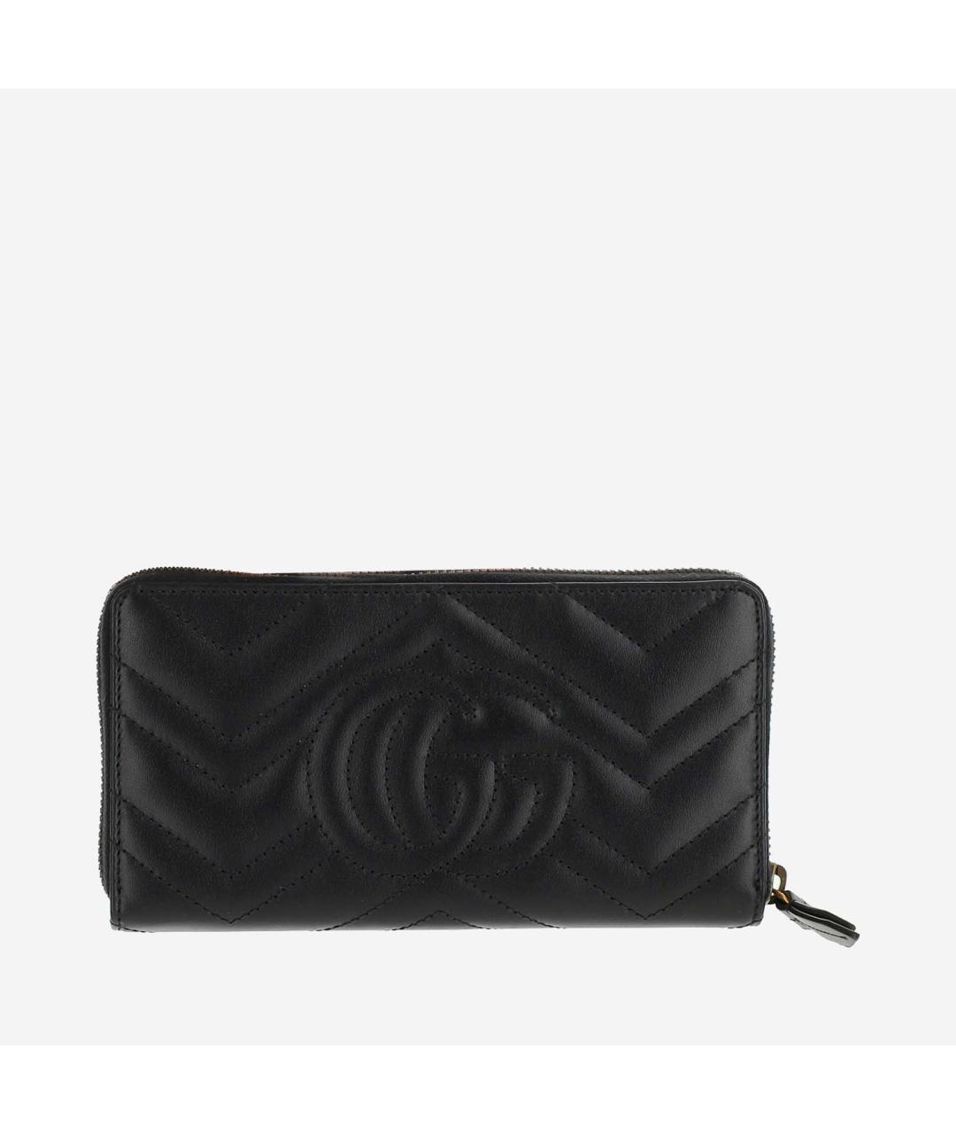 GUCCI Черный кожаный кошелек, фото 2