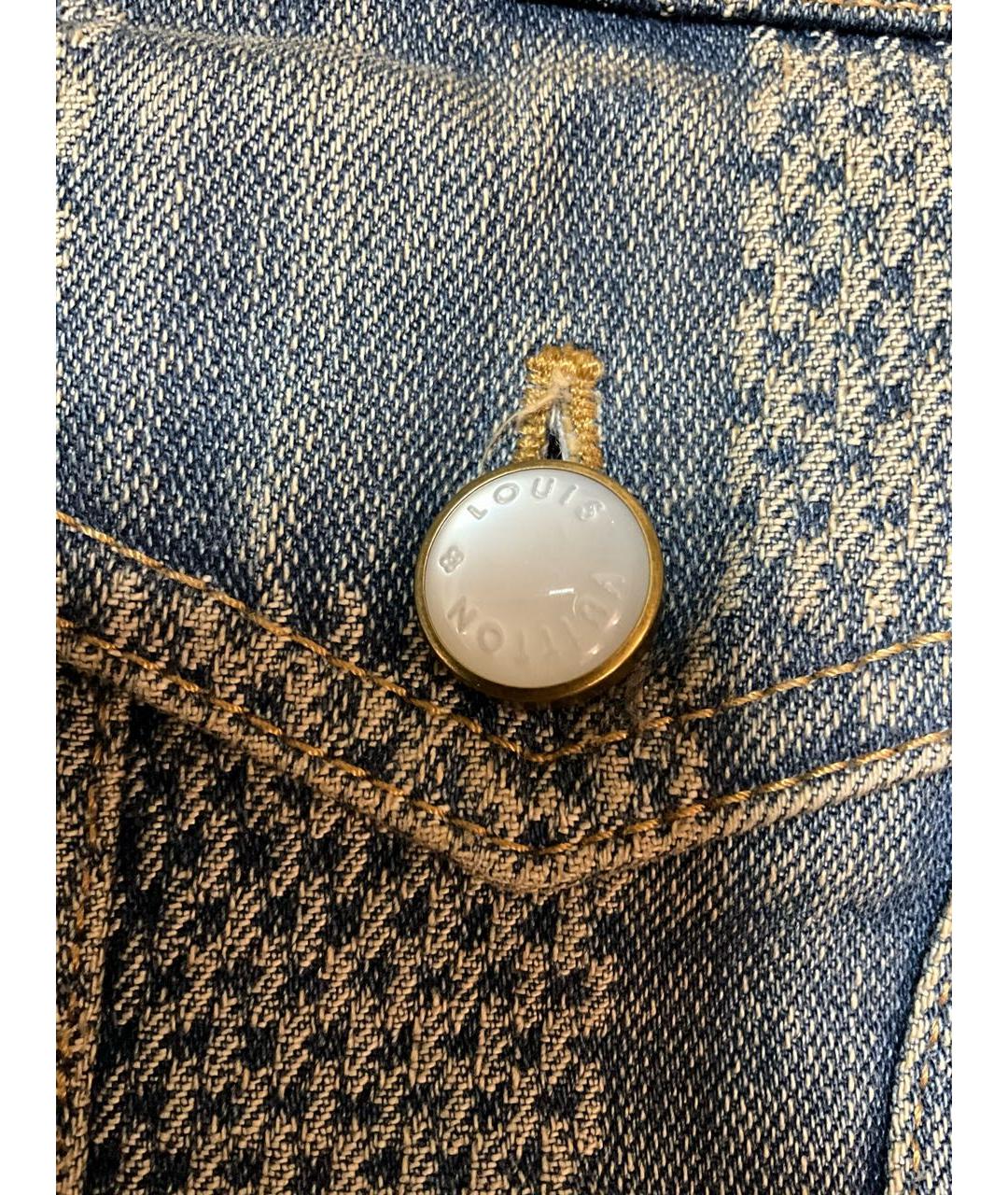LOUIS VUITTON Голубая хлопковая куртка, фото 5