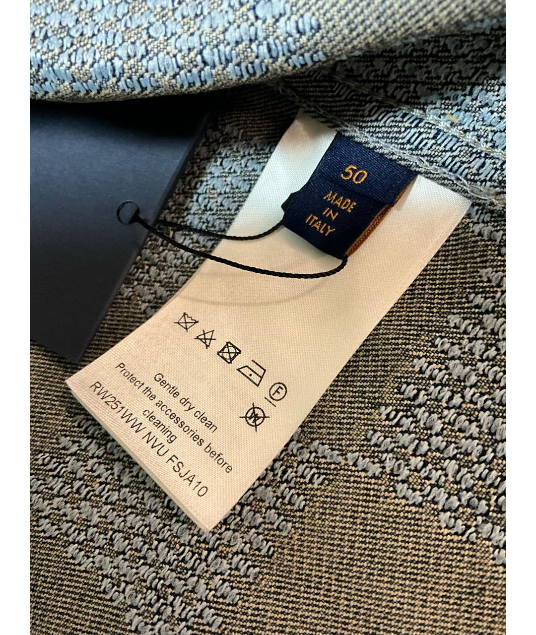 LOUIS VUITTON Голубая хлопковая куртка, фото 7