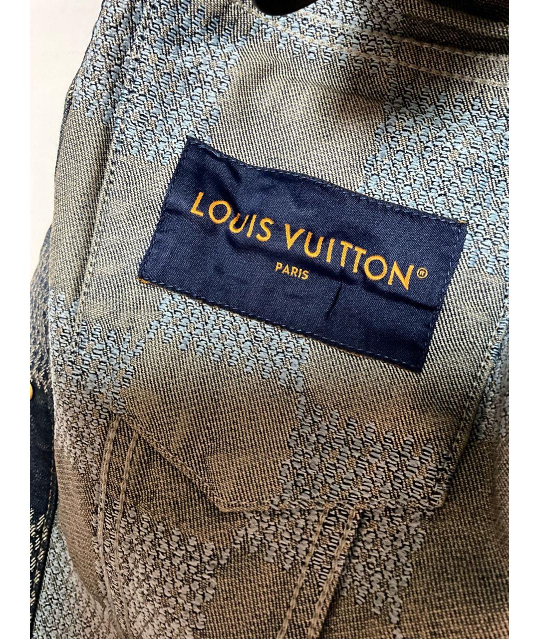 LOUIS VUITTON Голубая хлопковая куртка, фото 8