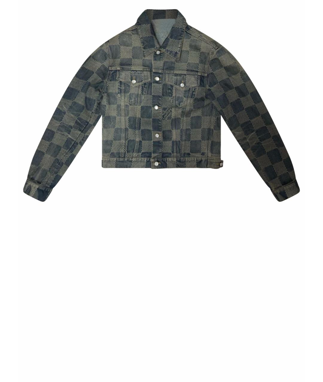 LOUIS VUITTON Голубая хлопковая куртка, фото 1