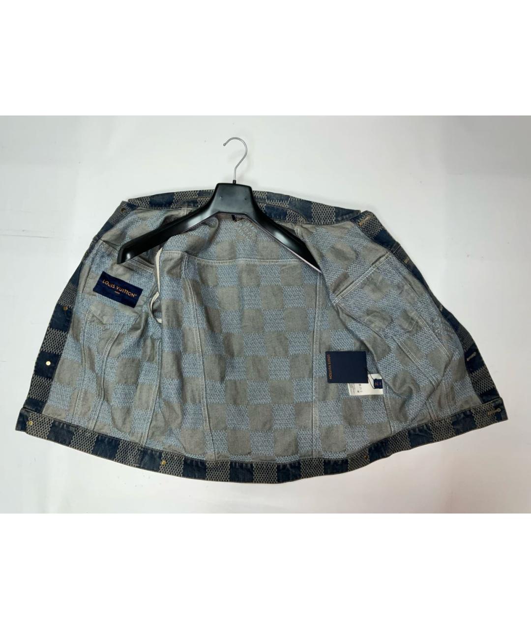 LOUIS VUITTON Голубая хлопковая куртка, фото 2