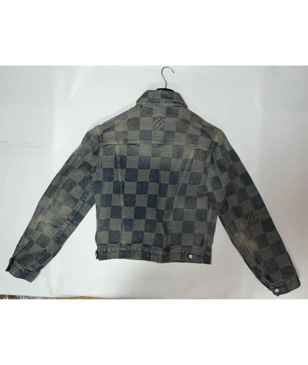LOUIS VUITTON Голубая хлопковая куртка, фото 3