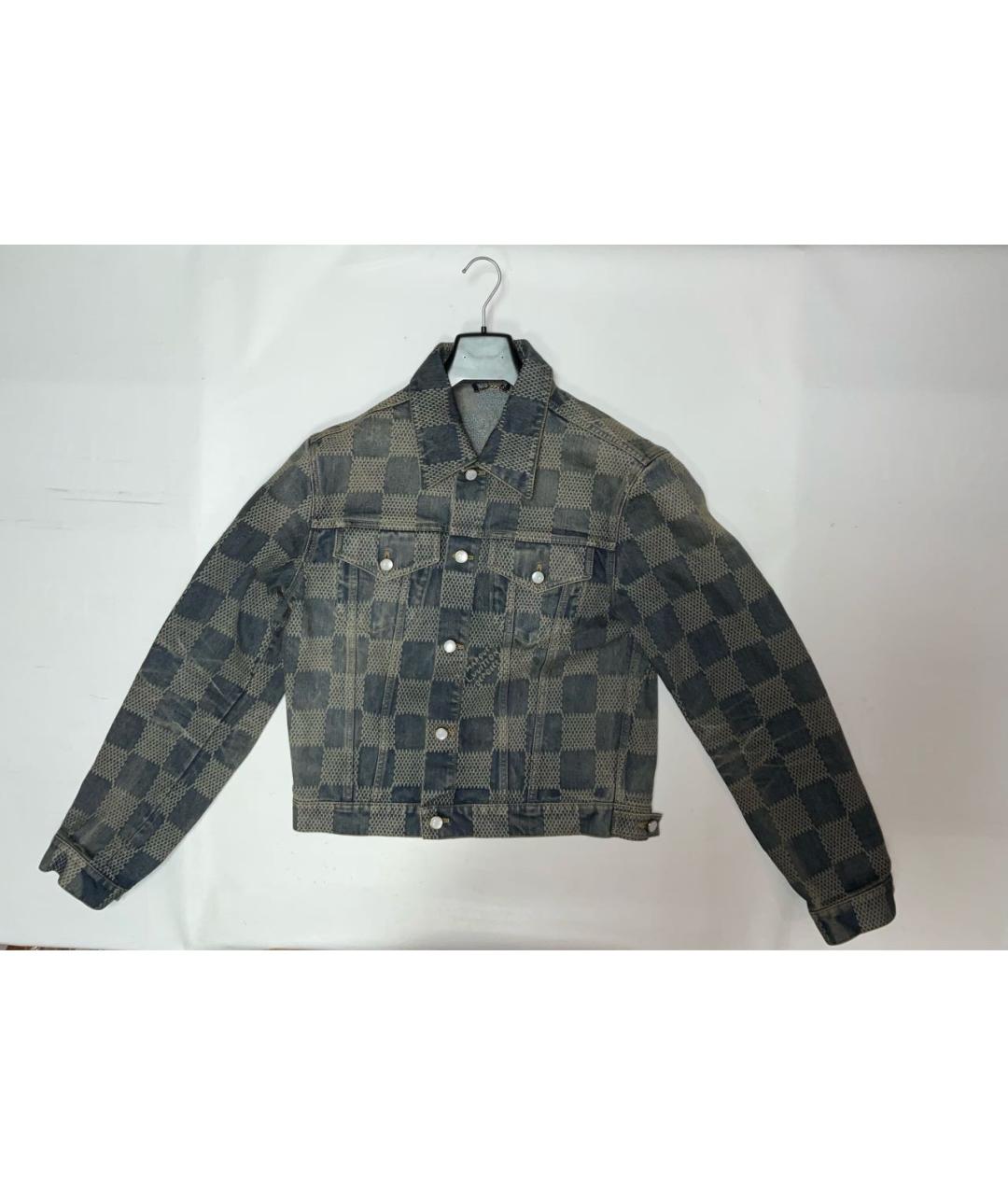 LOUIS VUITTON Голубая хлопковая куртка, фото 9