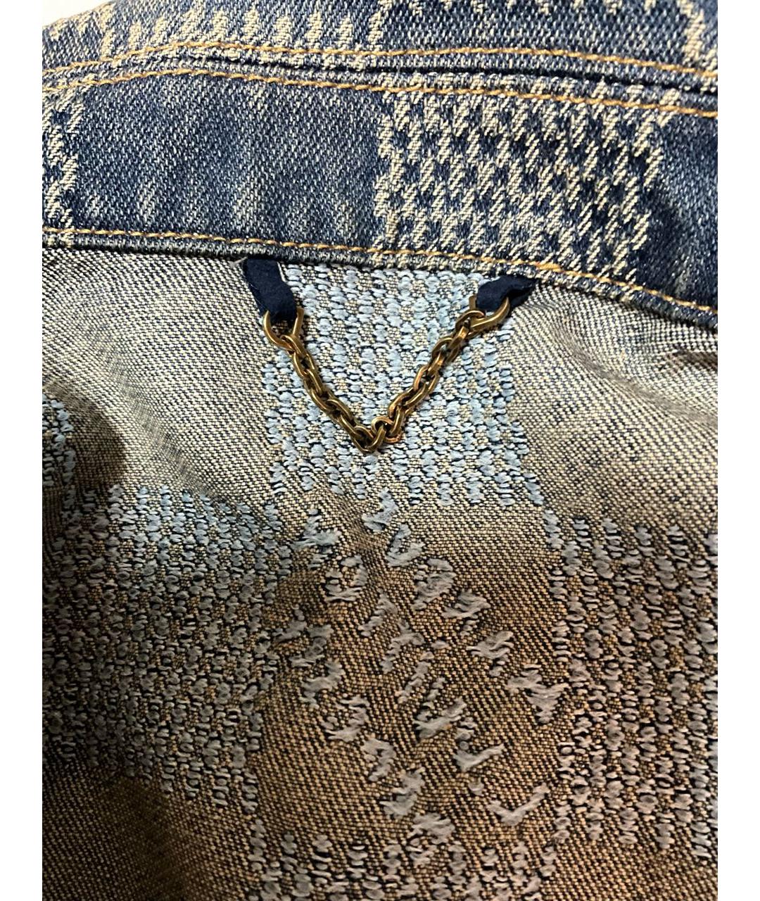 LOUIS VUITTON Голубая хлопковая куртка, фото 6