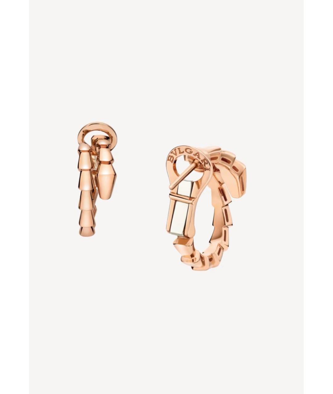 BVLGARI Золотые серьги из розового золота, фото 2
