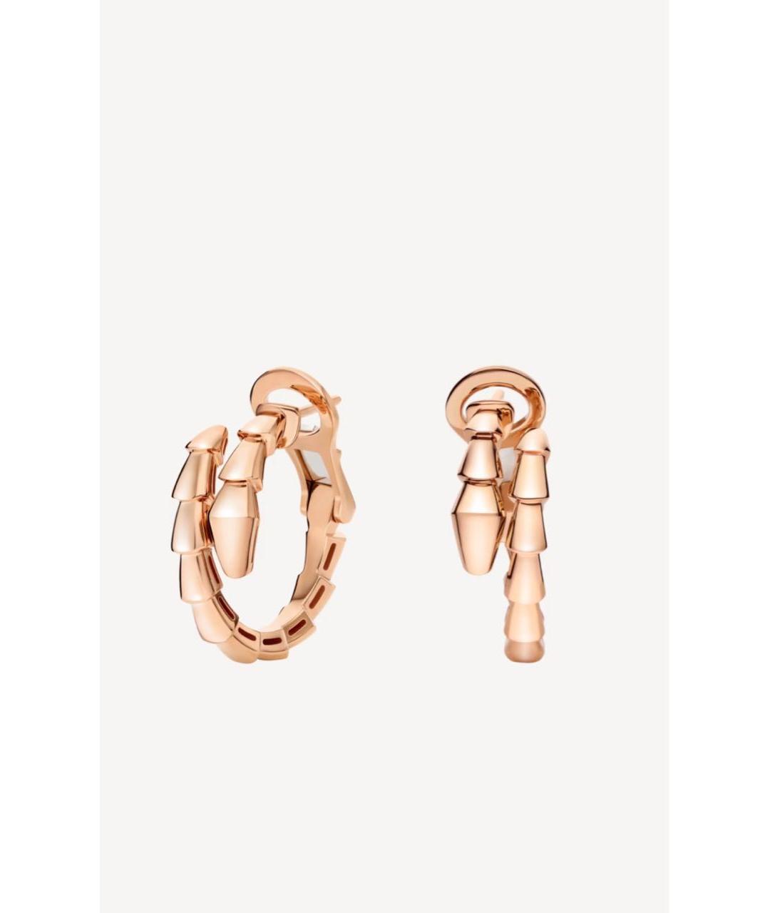BVLGARI Золотые серьги из розового золота, фото 9