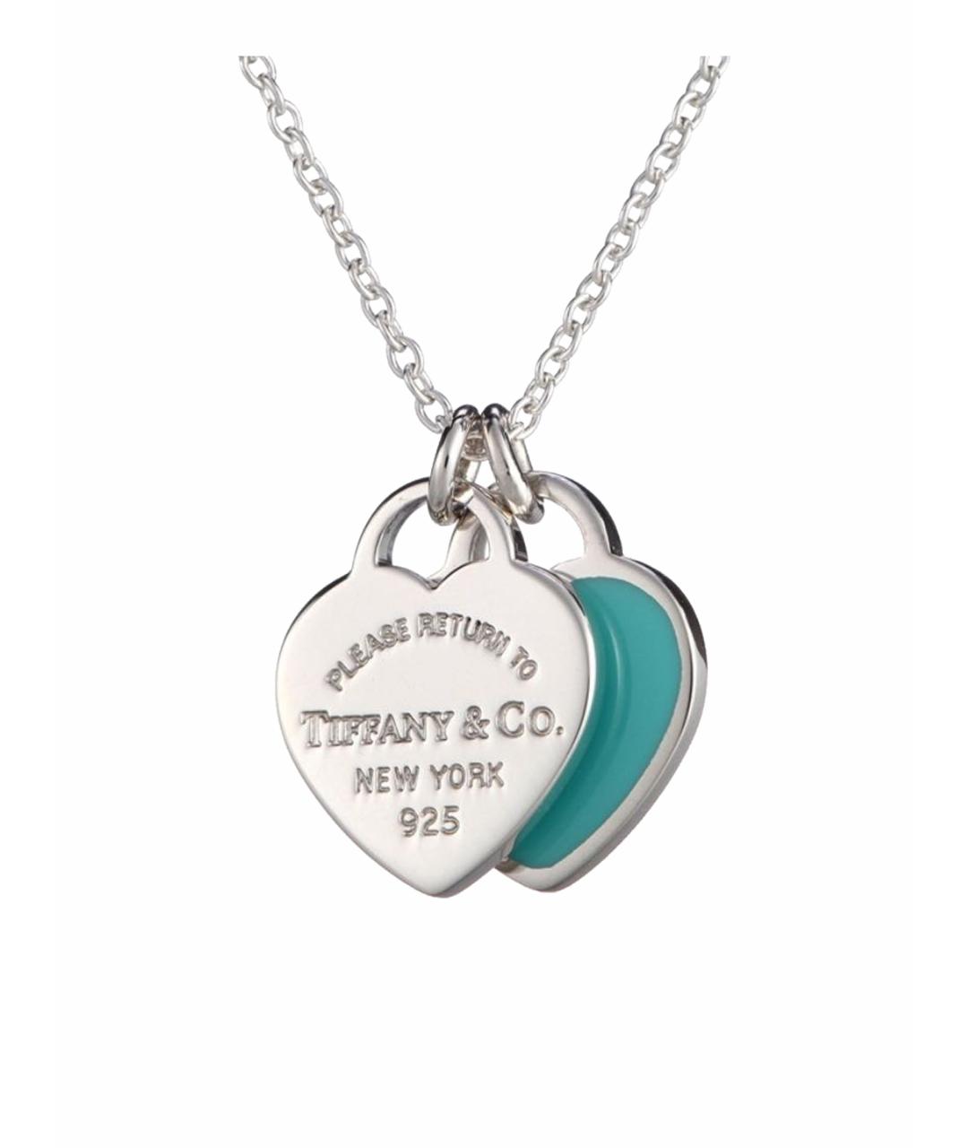 TIFFANY&CO Бирюзовая серебряная подвеска, фото 1