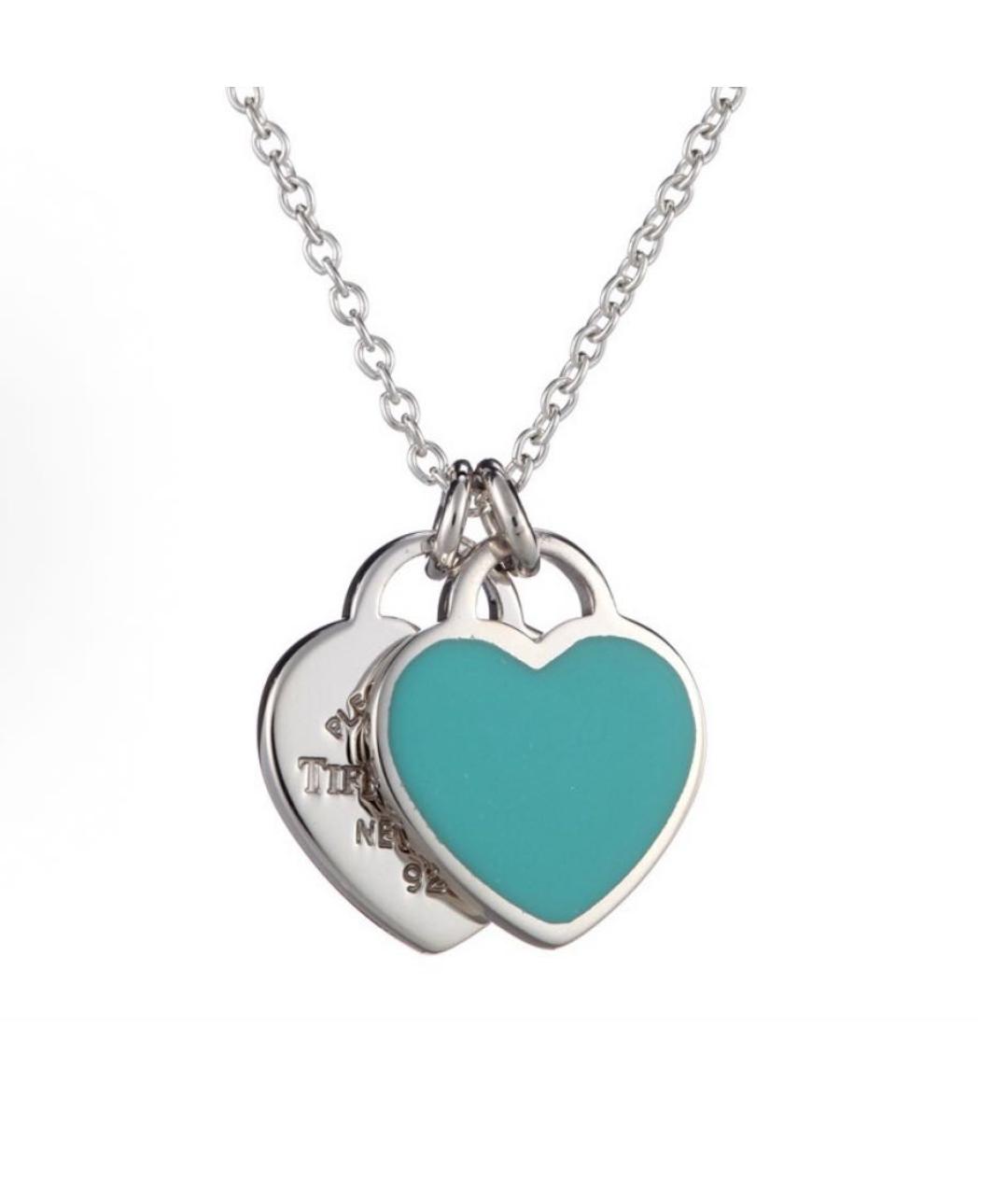 TIFFANY&CO Бирюзовая серебряная подвеска, фото 2