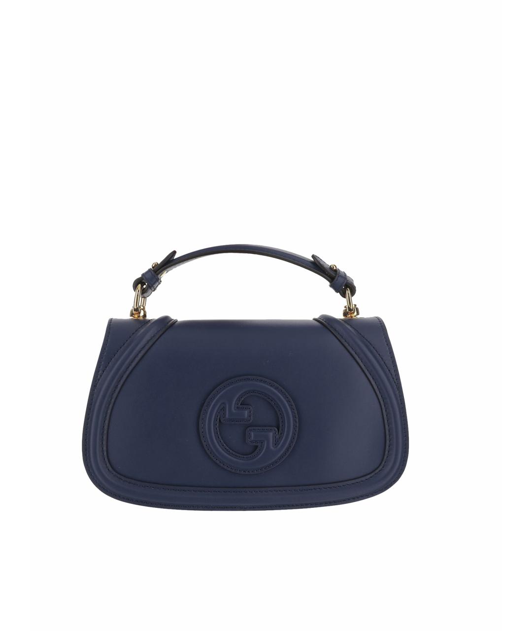GUCCI Синяя кожаная сумка через плечо, фото 1