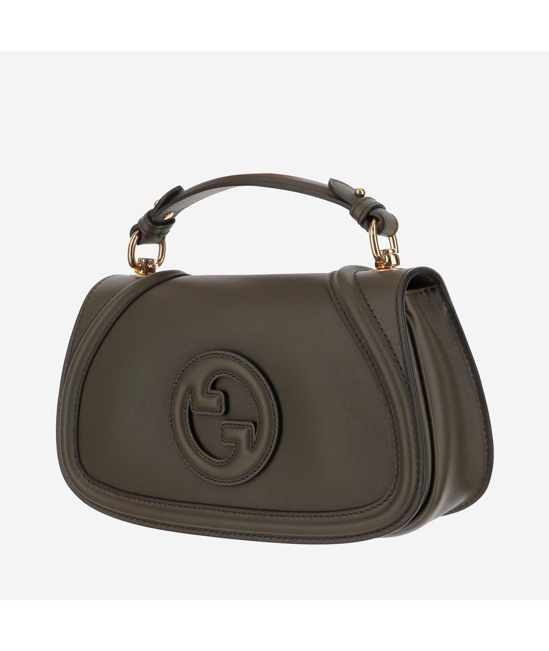 GUCCI Зеленая кожаная сумка через плечо, фото 2