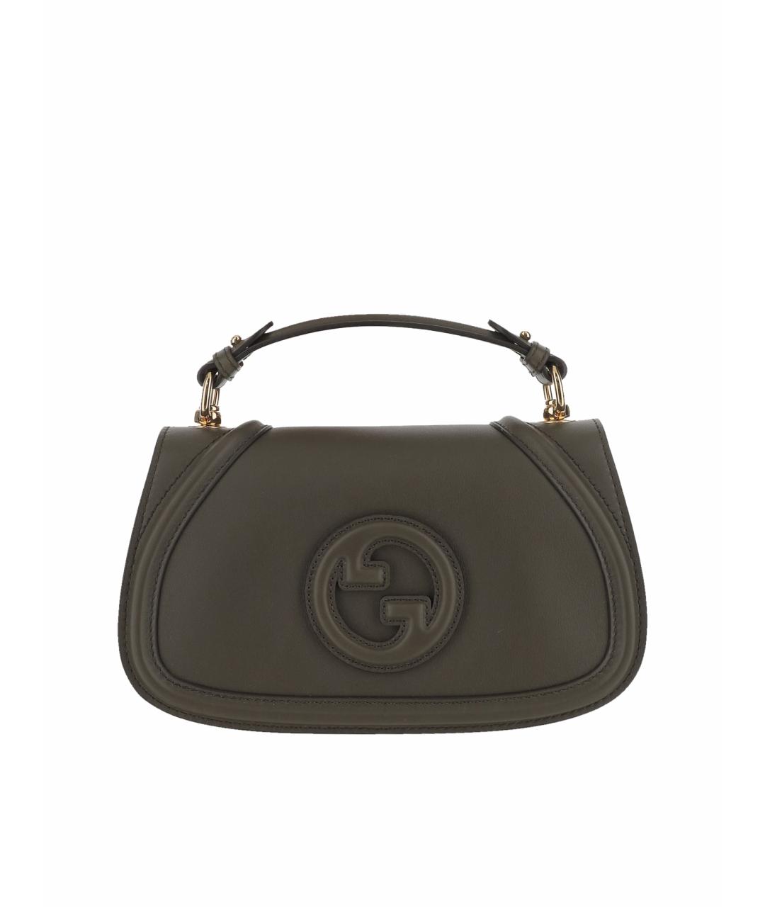 GUCCI Зеленая кожаная сумка через плечо, фото 1