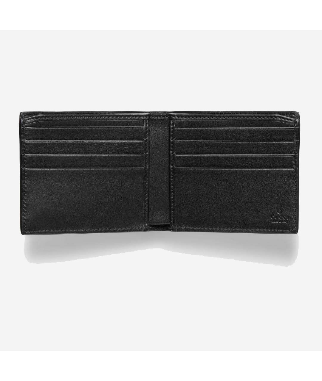 GUCCI Черный кожаный кошелек, фото 3