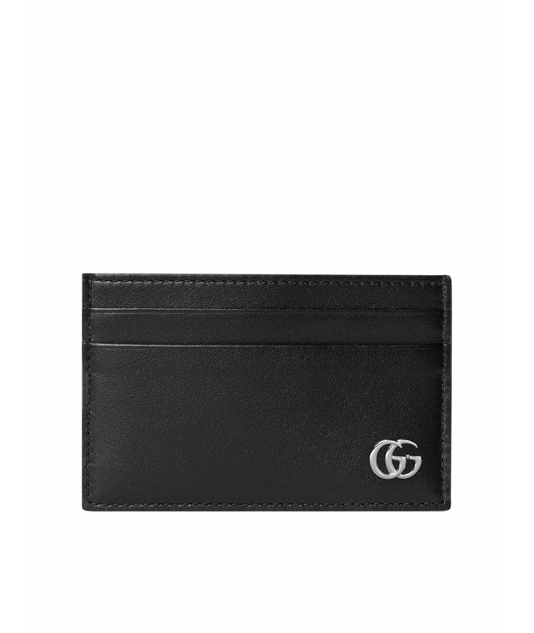 GUCCI Черный кожаный кардхолдер, фото 1