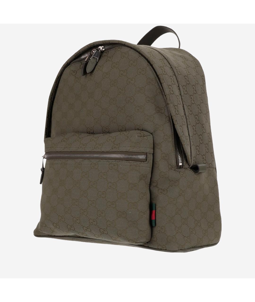GUCCI Зеленый синтетический рюкзак, фото 2