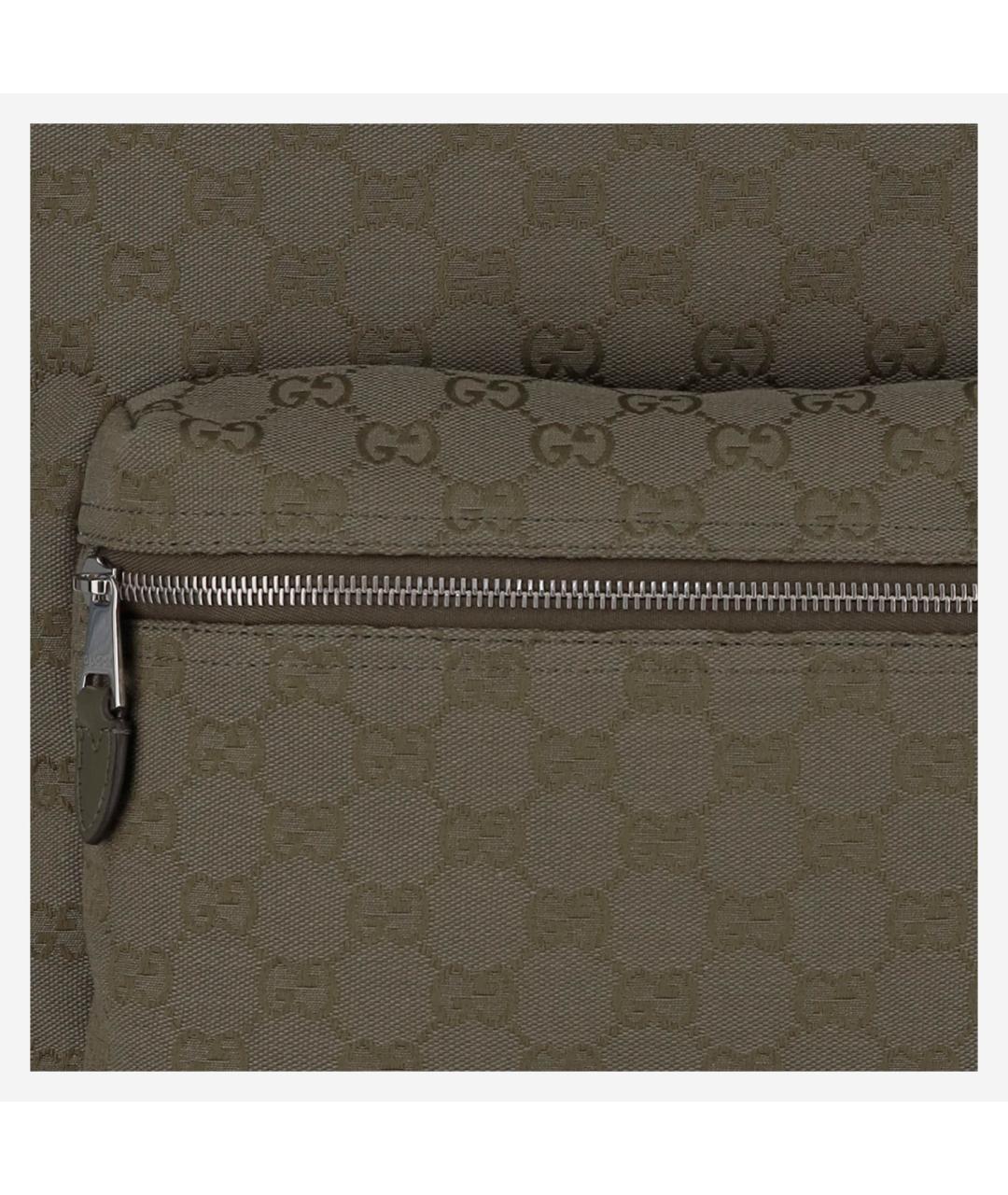 GUCCI Зеленый синтетический рюкзак, фото 4