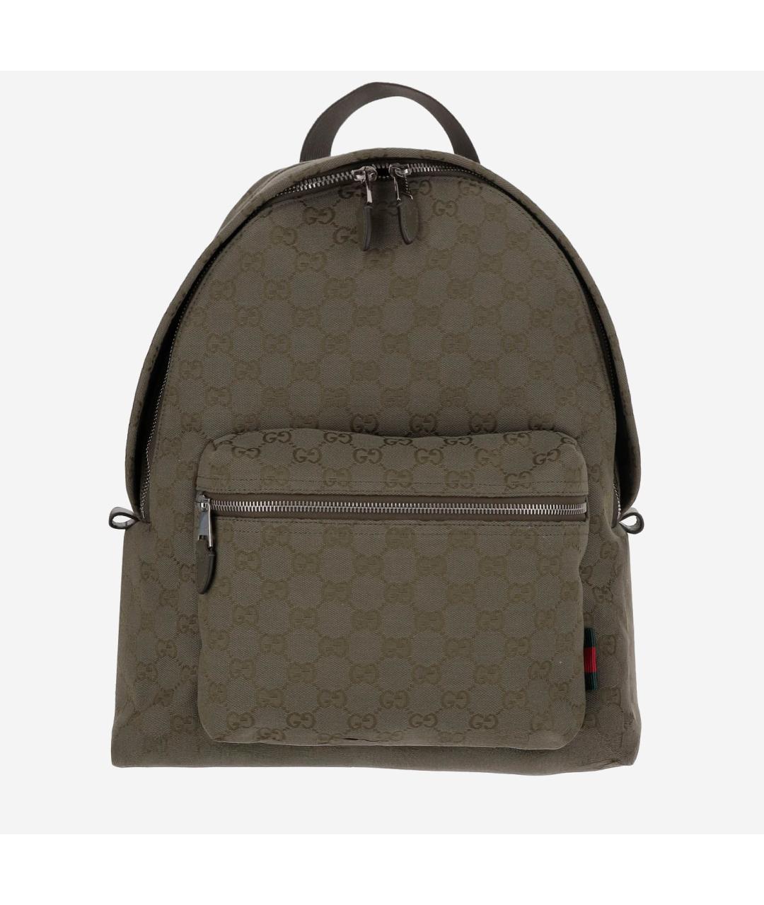 GUCCI Зеленый синтетический рюкзак, фото 5