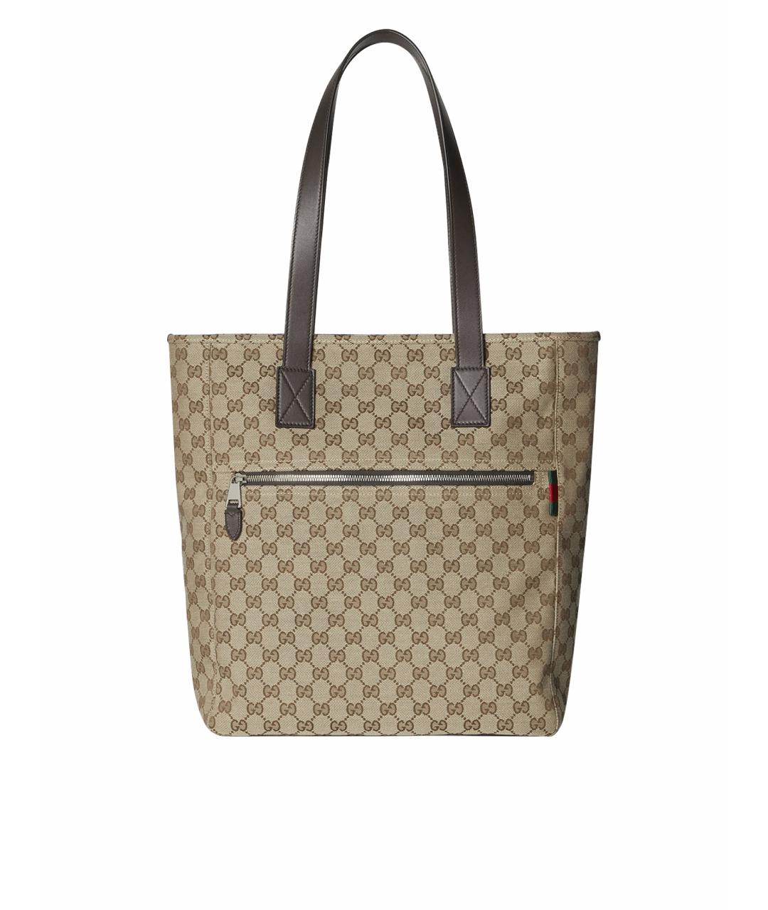 GUCCI Бежевая сумка тоут, фото 1