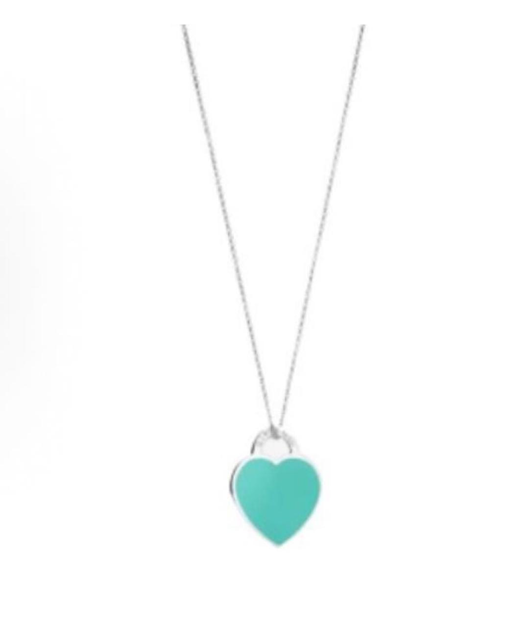 TIFFANY&CO Бирюзовая серебряная подвеска, фото 3