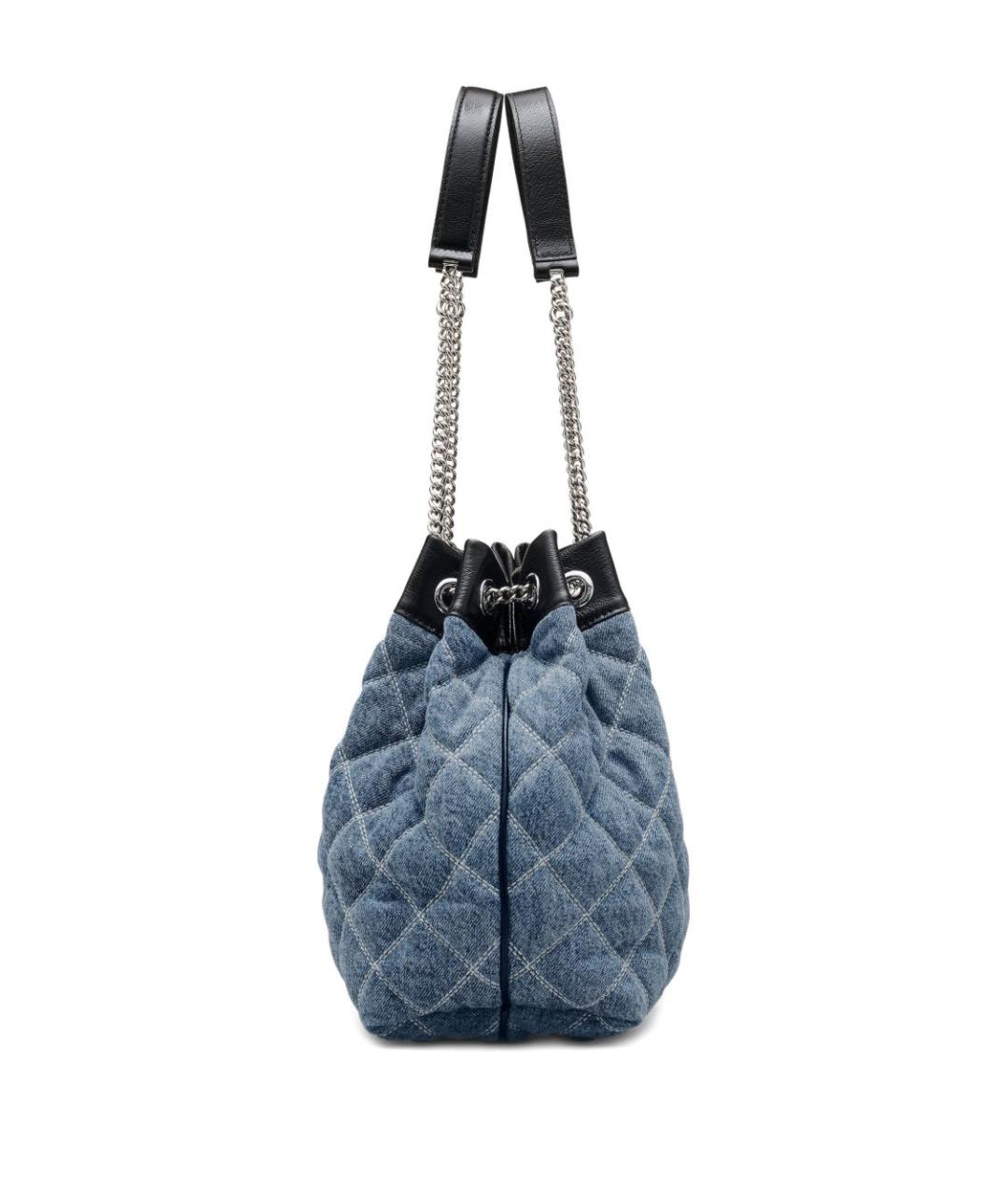 MARC JACOBS Голубая хлопковая сумка тоут, фото 5