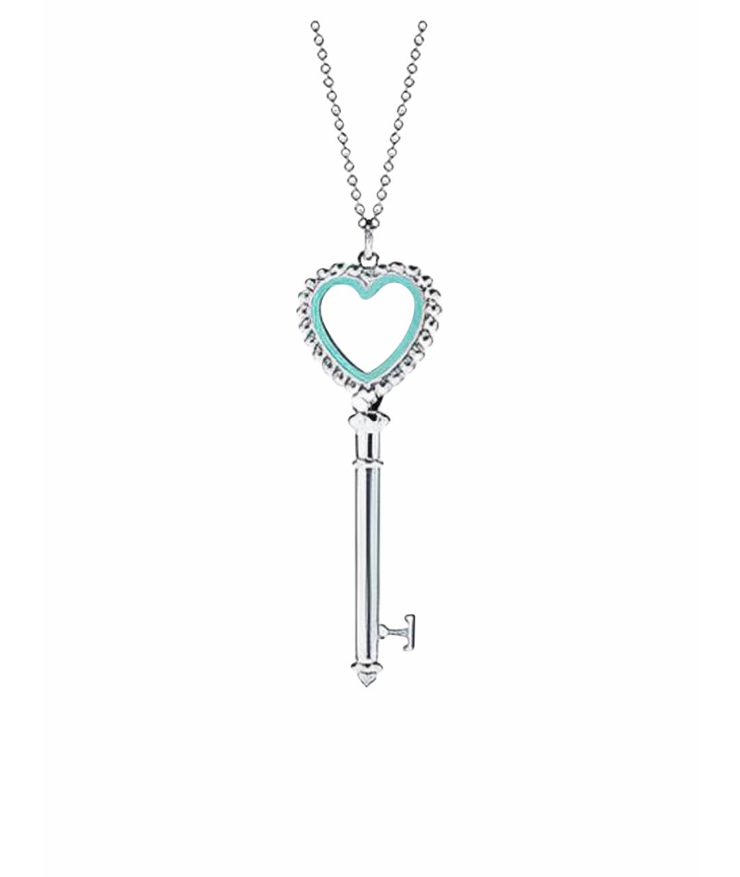 TIFFANY&CO Бирюзовый серебряный кулон, фото 1