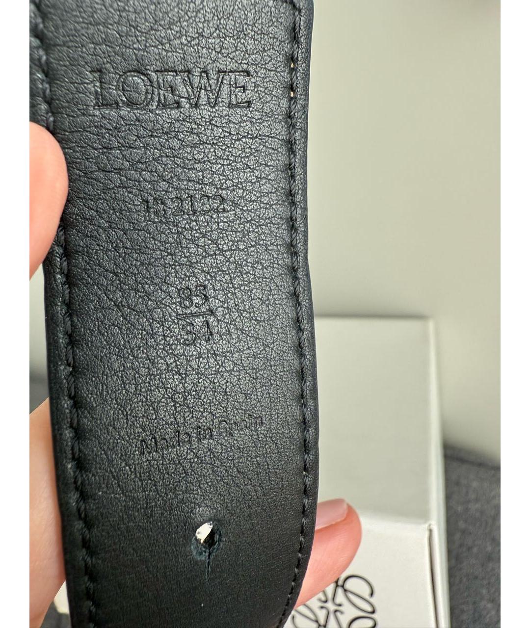 LOEWE Коричневый кожаный ремень, фото 4