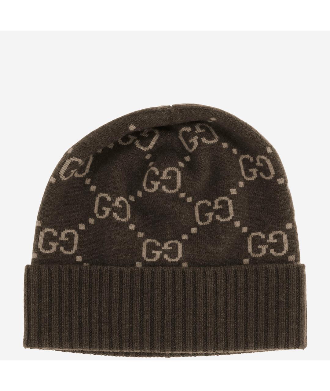GUCCI Коричневая кашемировая шапка, фото 4