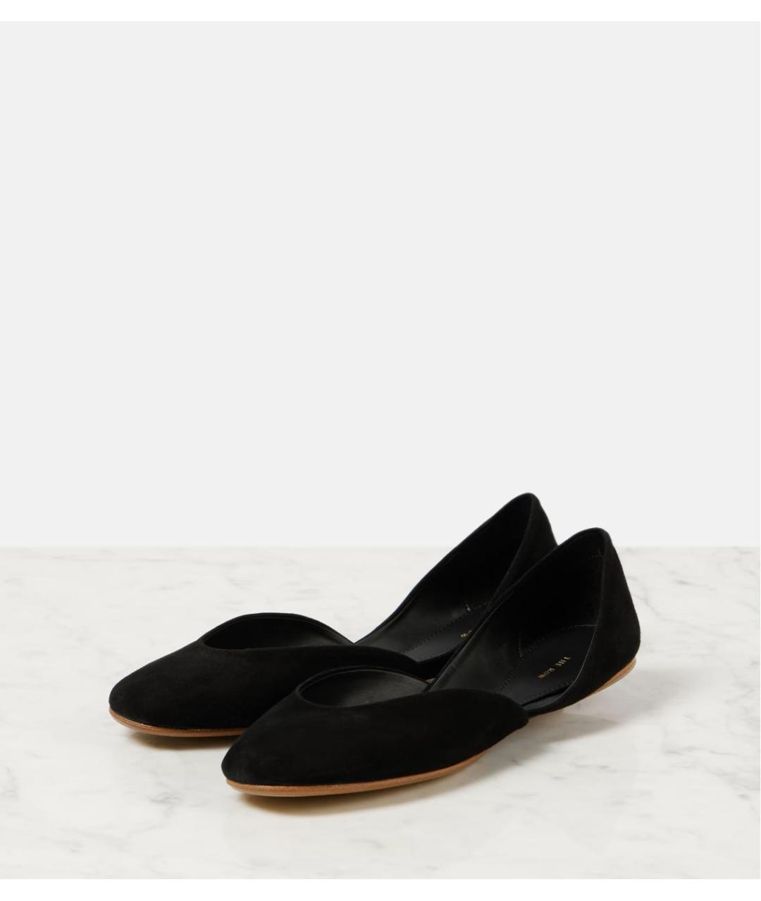 THE ROW Черные замшевые балетки, фото 7