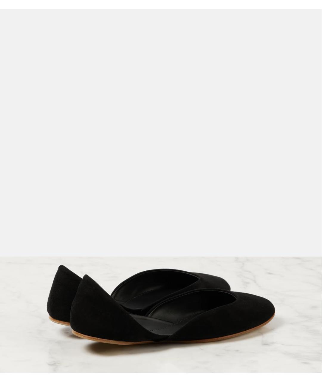 THE ROW Черные замшевые балетки, фото 8