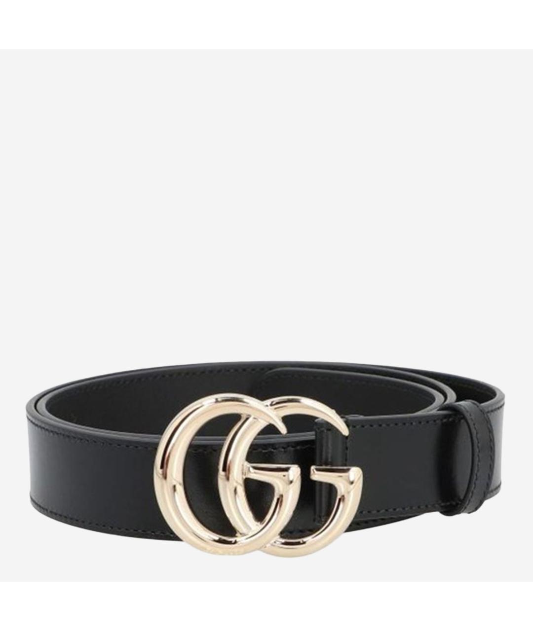 GUCCI Черный кожаный ремень, фото 3