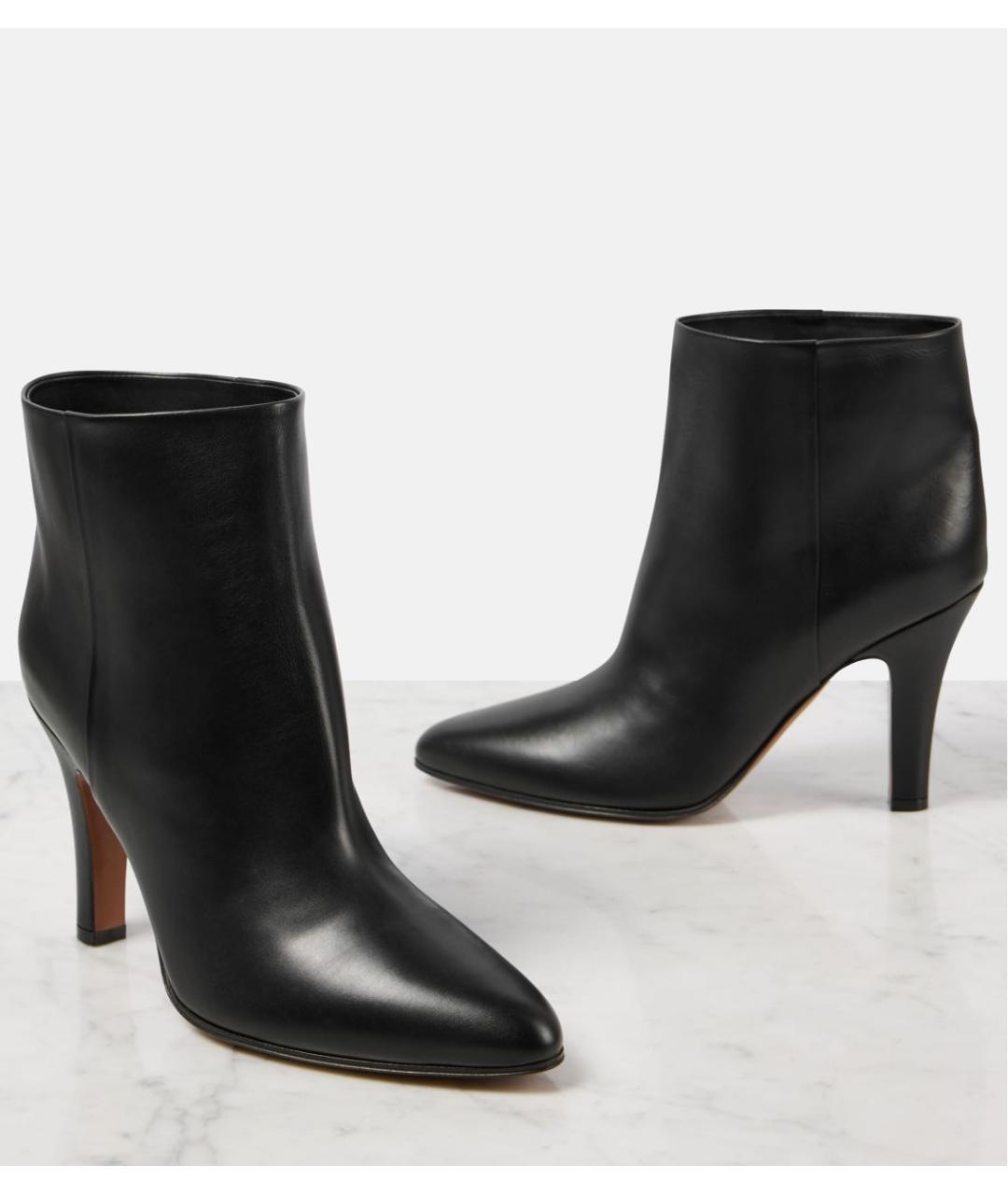 THE ROW Черные кожаные ботильоны, фото 8