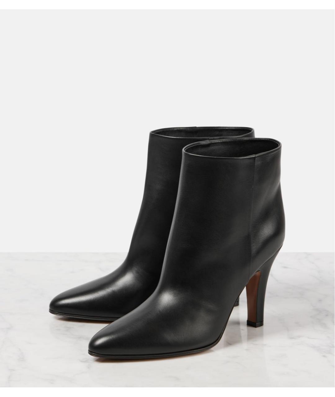 THE ROW Черные кожаные ботильоны, фото 7