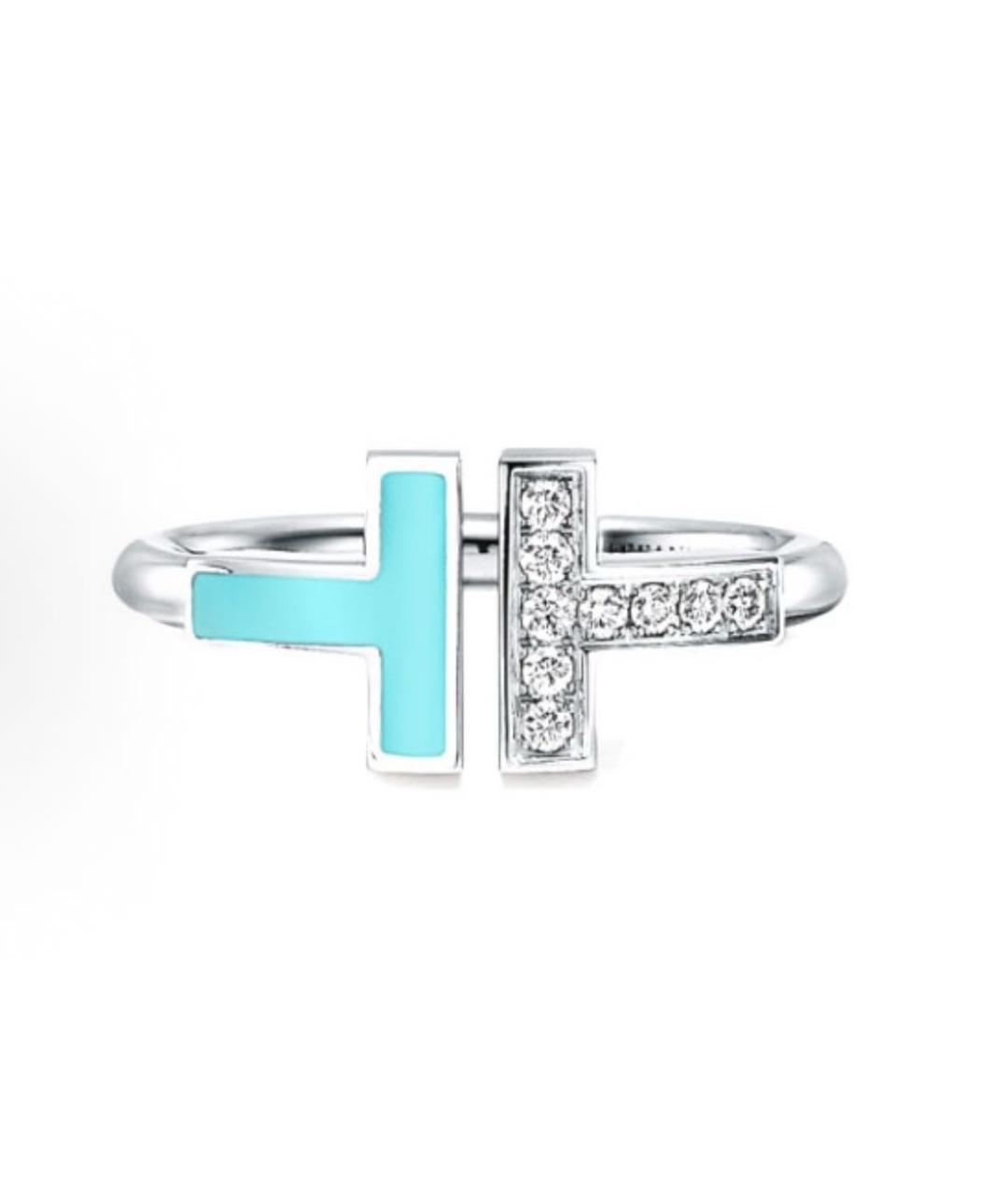 TIFFANY&CO Бирюзовое кольцо из белого золота, фото 4